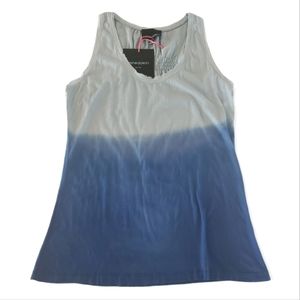 Cynthia Rowley Blue Ombre Racerback Tank Top - Women's Size Medium